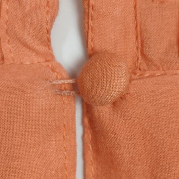 Lovers and Friends Dallas Midi 100% Cotton Dress in Peach Size Small Flawed - Picture 6 of 16